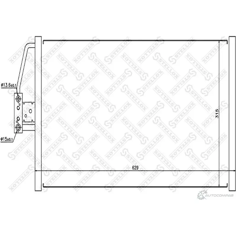 Радиатор кондиционера STELLOX 10-45322-SX DOJ4 6HZ 3601247