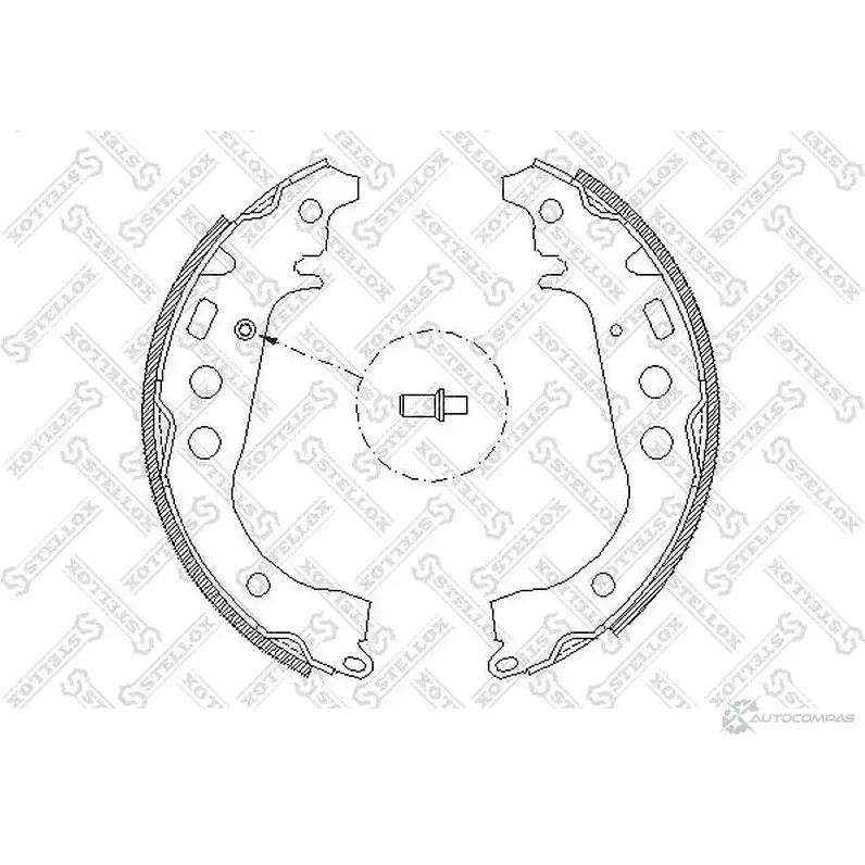 Тормозные колодки STELLOX 3603037 112 100-SX ZCA41 0100 DUWAO изображение 0