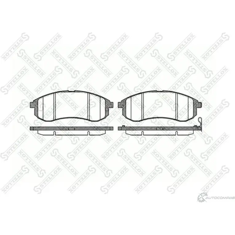 Тормозные колодки дисковые, комплект STELLOX 1140 001-SX HMPK EE 4057276095328 59461488