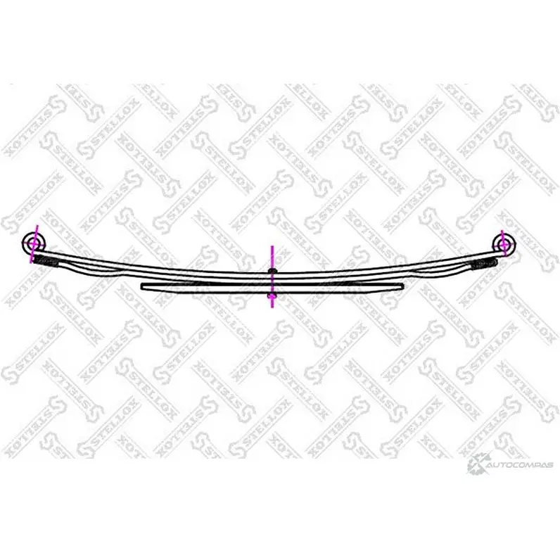 Рессора STELLOX 12-00010-SX 4057276101005 3603110 J 2TZ2 изображение 0