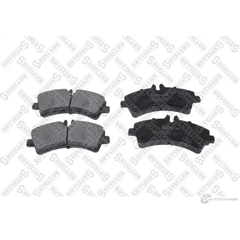 Тормозные колодки дисковые, комплект STELLOX 4057276107106 K 4ZQ1 1258 000B-SX 3603692