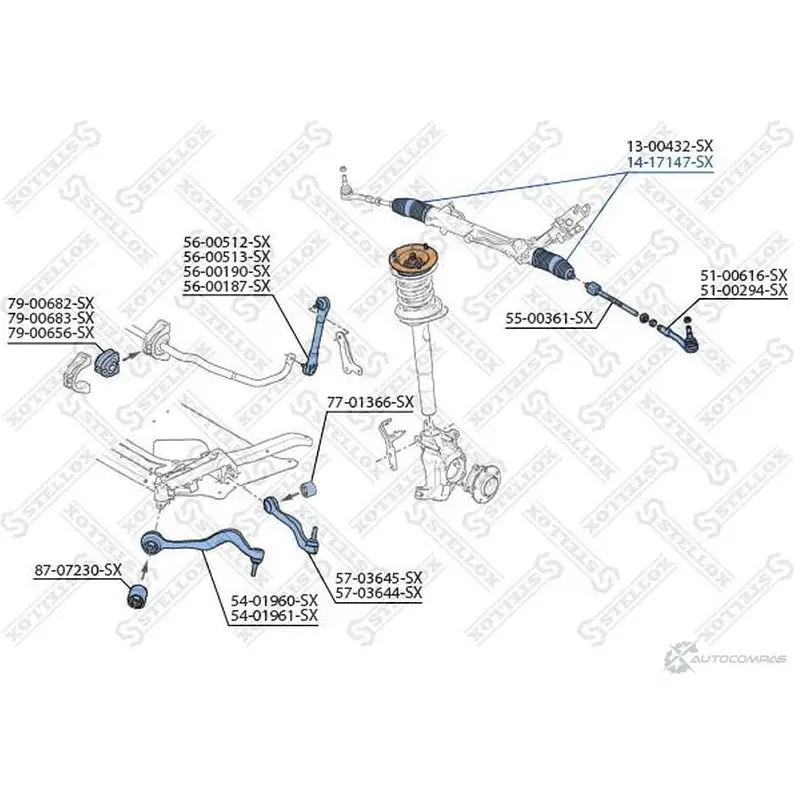 Пыльник рулевой рейки STELLOX 3604257 14-17147-SX U1 NQ1 4057276113756