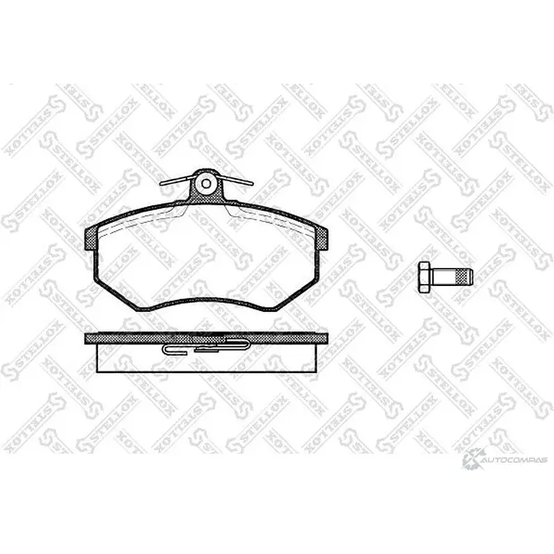 Тормозные колодки дисковые, комплект STELLOX 21366 145 040-SX 2066 9 3604351