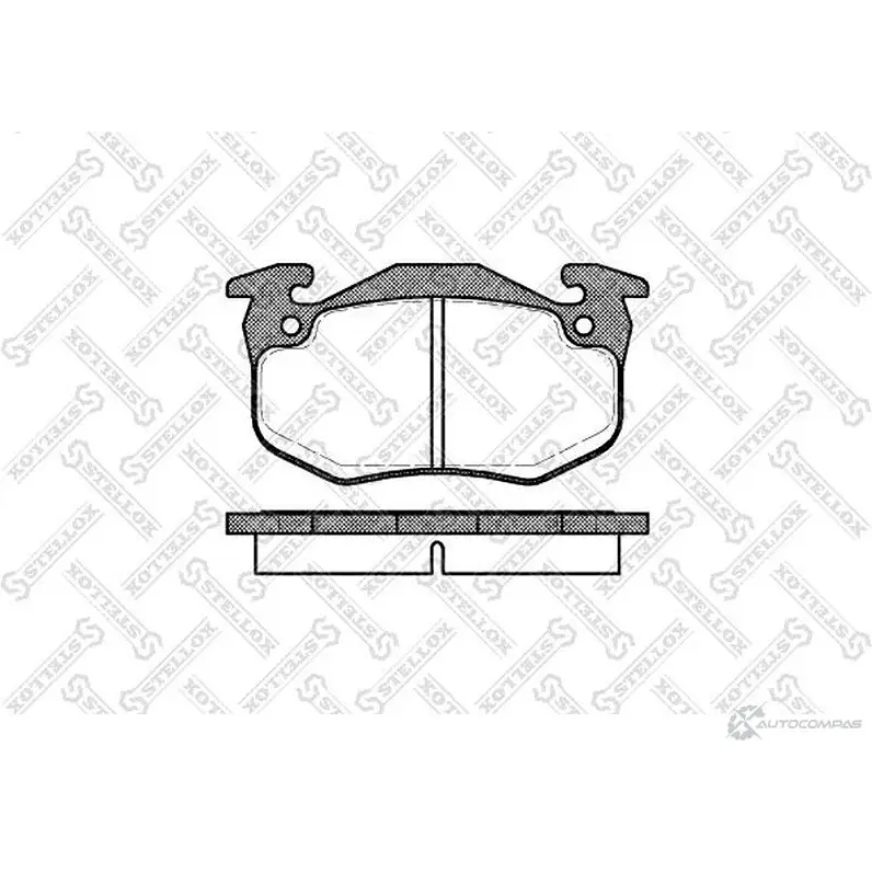 Тормозные колодки дисковые, комплект STELLOX PCA0144 80 3604920 Y9H1FI 155 080B-SX изображение 0