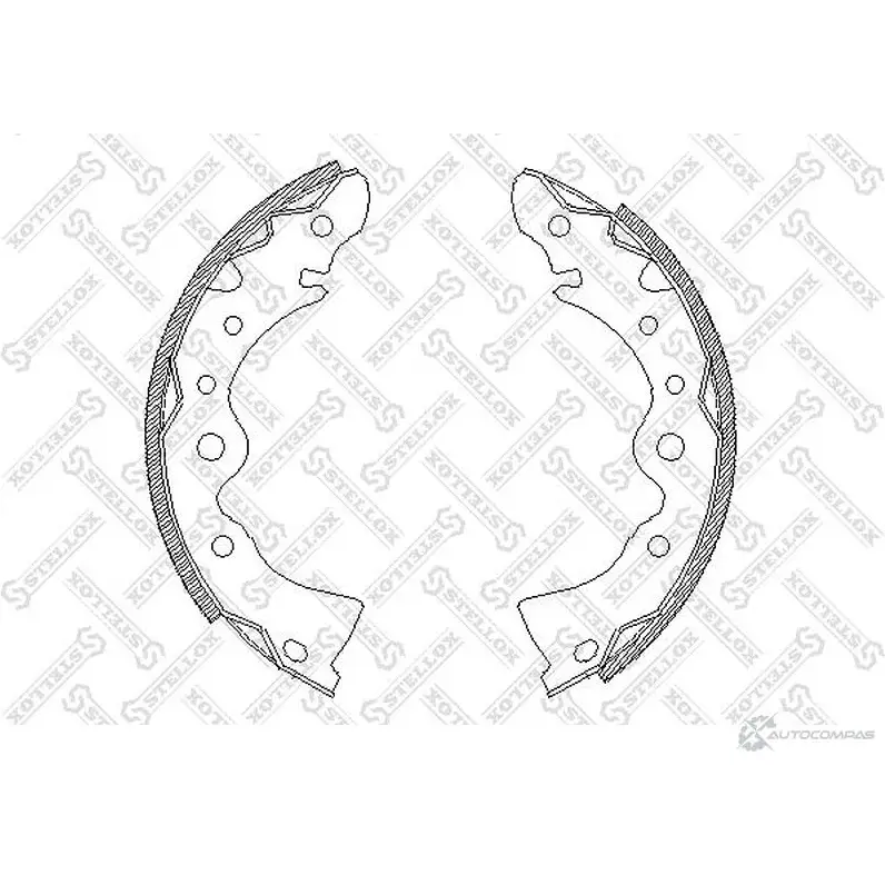 Тормозные колодки STELLOX 155 100-SX 3604922 1OHHA4 ZC A414400