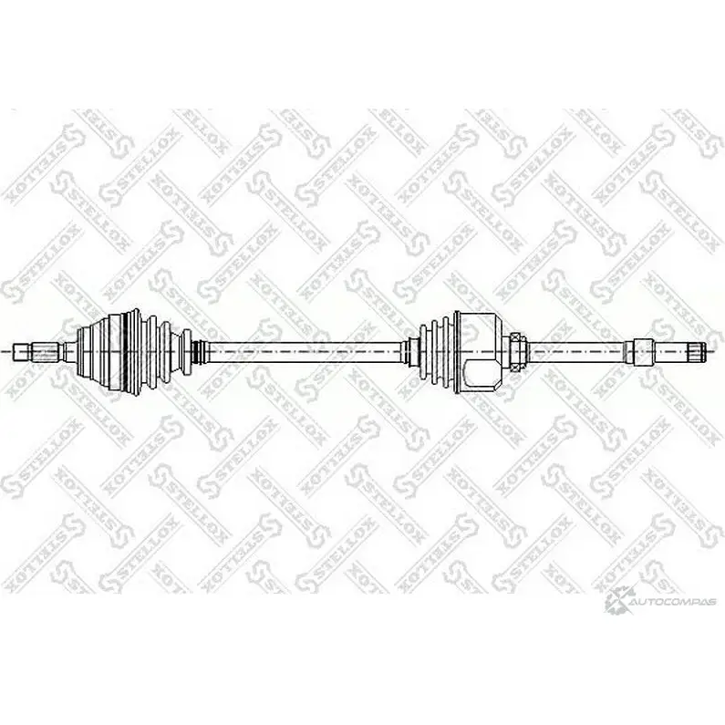 Приводной вал STELLOX 3604938 158 1003-SX 4057276121713 DDE C6CD изображение 0