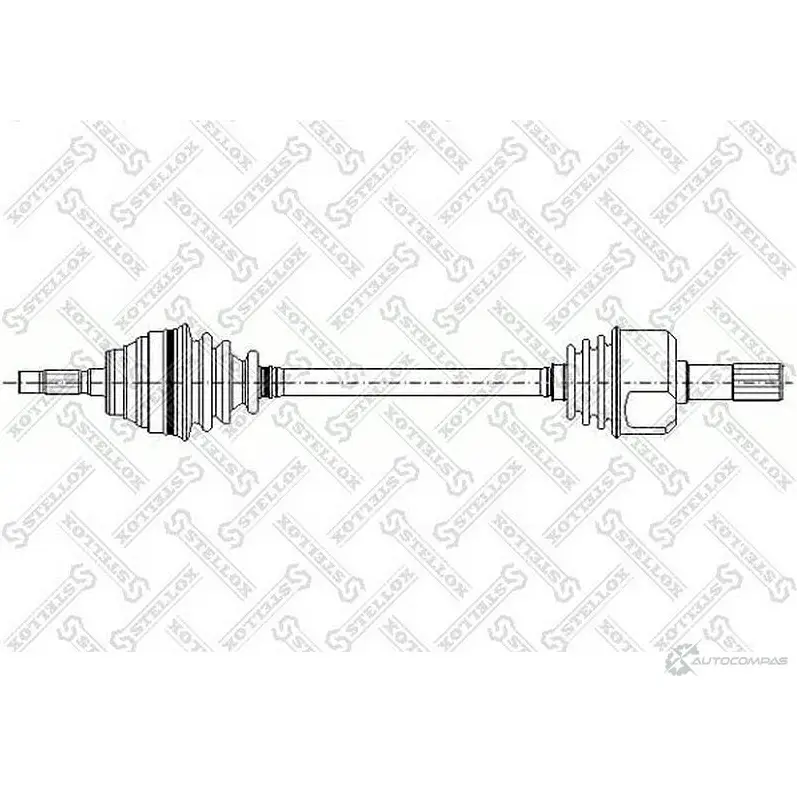 Приводной вал STELLOX 4057276121720 3604939 158 1004-SX M R9ZEA