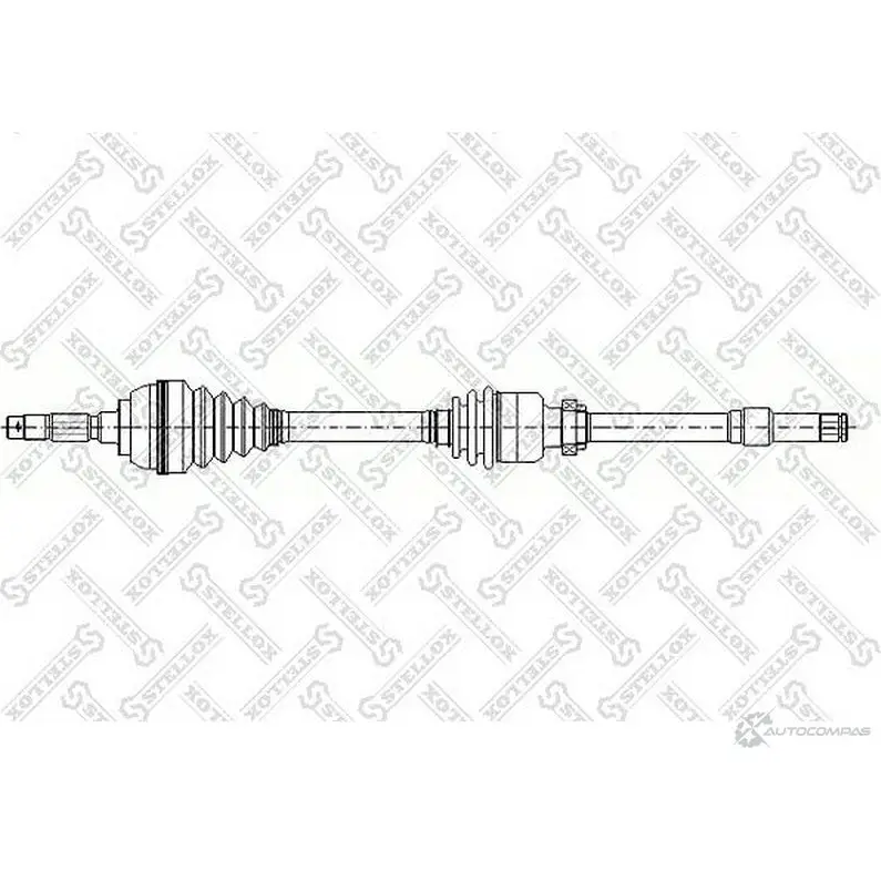 Приводной вал STELLOX 3604945 M9 WXIUO 158 1010-SX 4057276121799 изображение 0