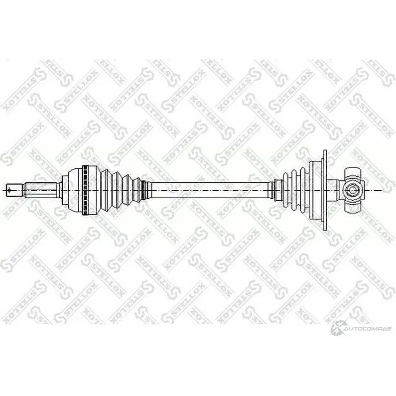 Приводной вал STELLOX 7 8Z4NE 3604948 158 1014-SX 4057276121836 изображение 0