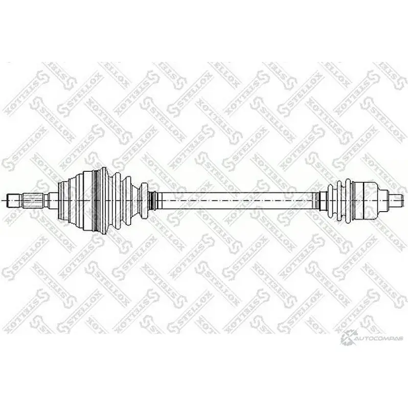 Приводной вал STELLOX 4057276122161 158 1047-SX PGP WGK5 3604975 изображение 0