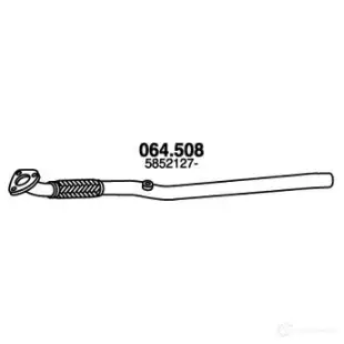 Выхлопная труба глушителя PEDOL 1437714445 GAJP MK 064508