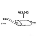 Задний глушитель PEDOL 1437713744 012342 NXPZ 8EU
