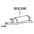 Задний глушитель PEDOL 012159 TZH85 T 1437714094