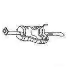Задний глушитель PEDOL 014583 PYRMK 3X 1437713794