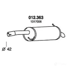 Задний глушитель PEDOL 53AK EEG 012363 1437713707 изображение 0