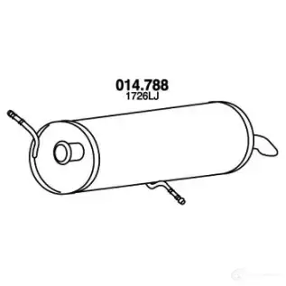 Задний глушитель PEDOL C7C 8AF 014788 1437713527 изображение 0