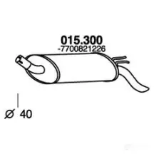 Задний глушитель PEDOL 1437713360 M11EB4 M 015300