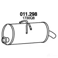 Задний глушитель PEDOL LN RJZ5 1437713469 011298