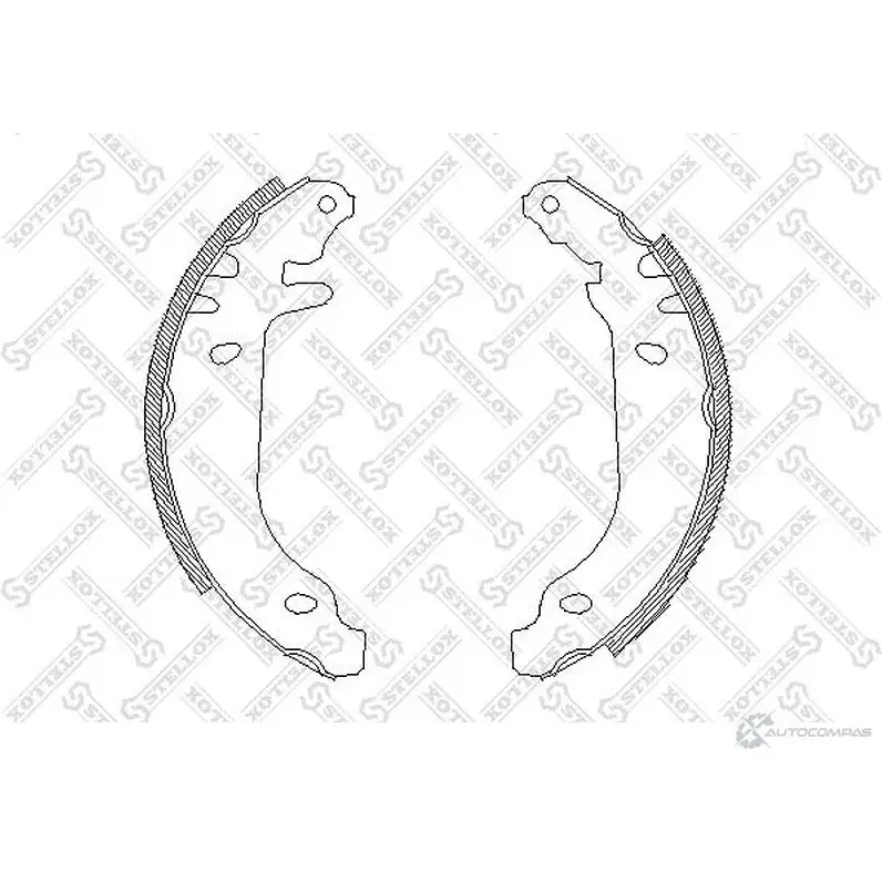 Тормозные колодки STELLOX ZCA4169 00 3EW9KI9 3605260 180 100-SX изображение 0
