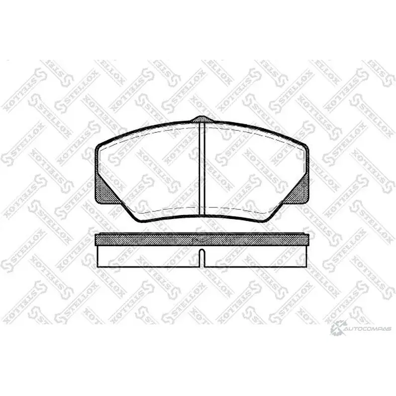 Тормозные колодки дисковые, комплект STELLOX 3606504 211 41 217 000B-SX PCA020600