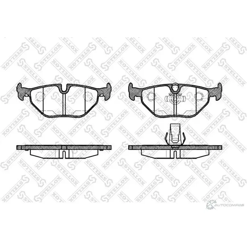 Тормозные колодки дисковые, комплект STELLOX 21691 276 015B-SX 2 1690 3607265 изображение 0