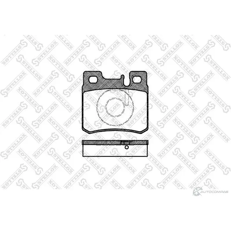 Тормозные колодки дисковые, комплект STELLOX 293 020B-SX 3607990 PCA028220 210 27