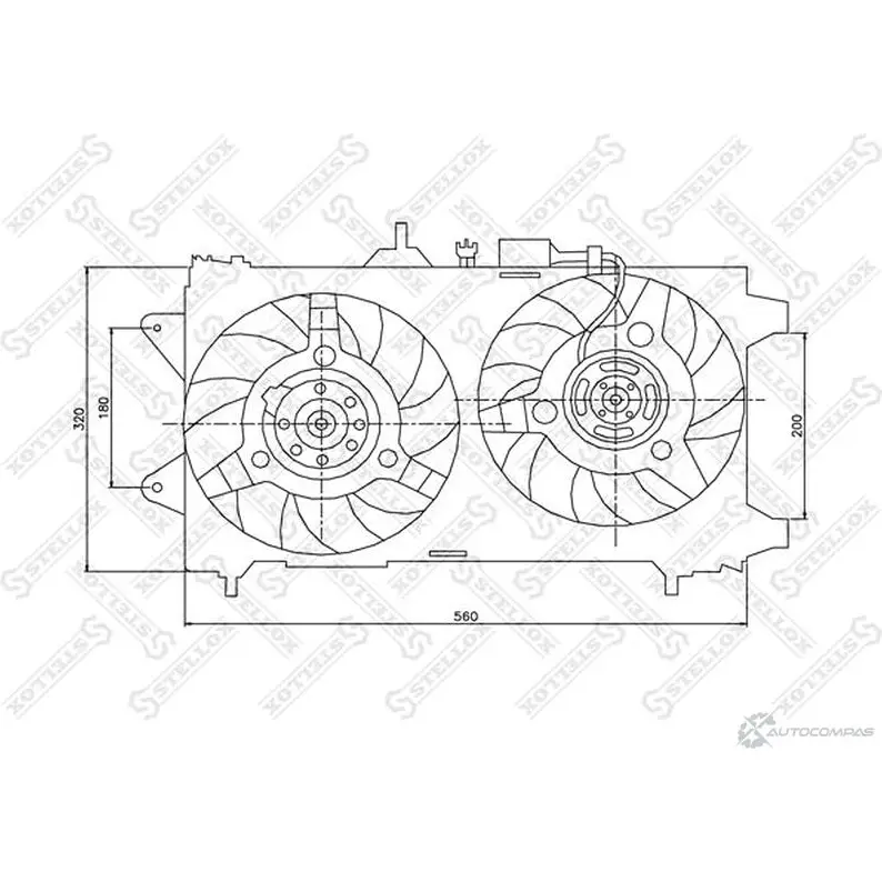 Вентилятор радиатора STELLOX 29-99089-SX 3607549 LMB66 E изображение 0