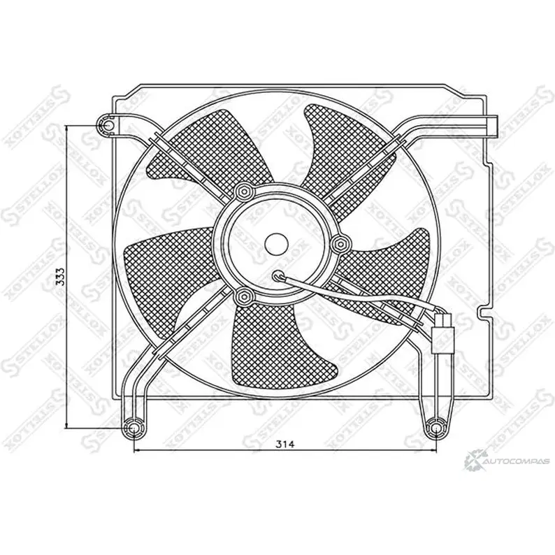 Вентилятор радиатора STELLOX 3607709 29-99251-SX 6HR YFW изображение 0