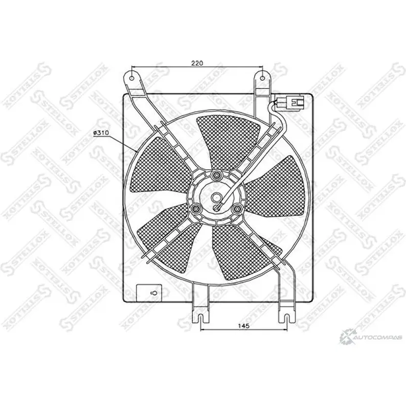 Вентилятор радиатора STELLOX 29-99252-SX OZ 57PSS 3607710 изображение 0