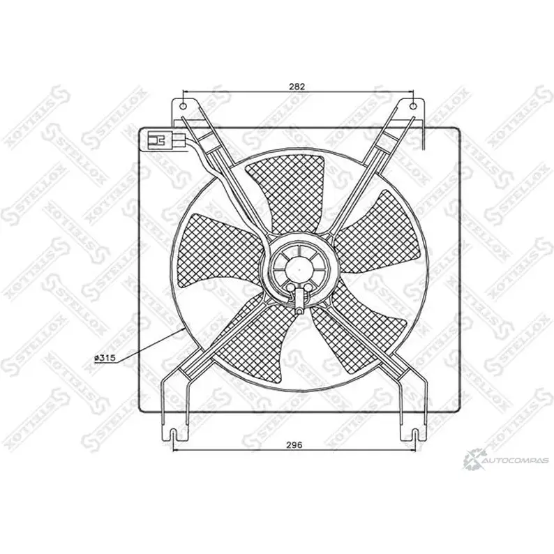 Вентилятор радиатора STELLOX 3607713 29-99255-SX 6 UCZD изображение 0