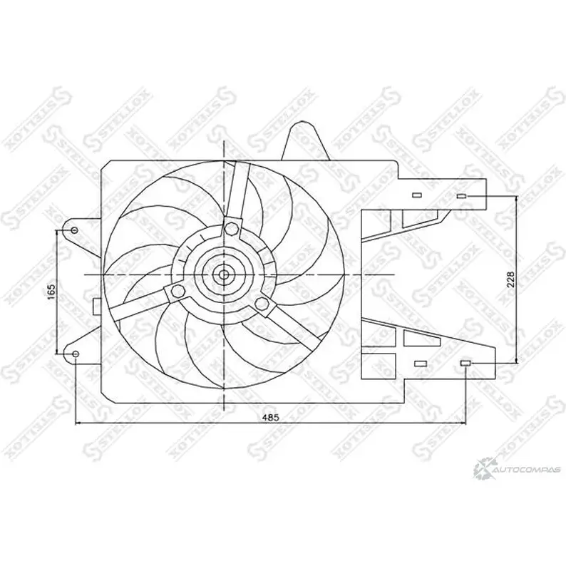 Вентилятор радиатора STELLOX I KTZNI 3607750 29-99295-SX изображение 0