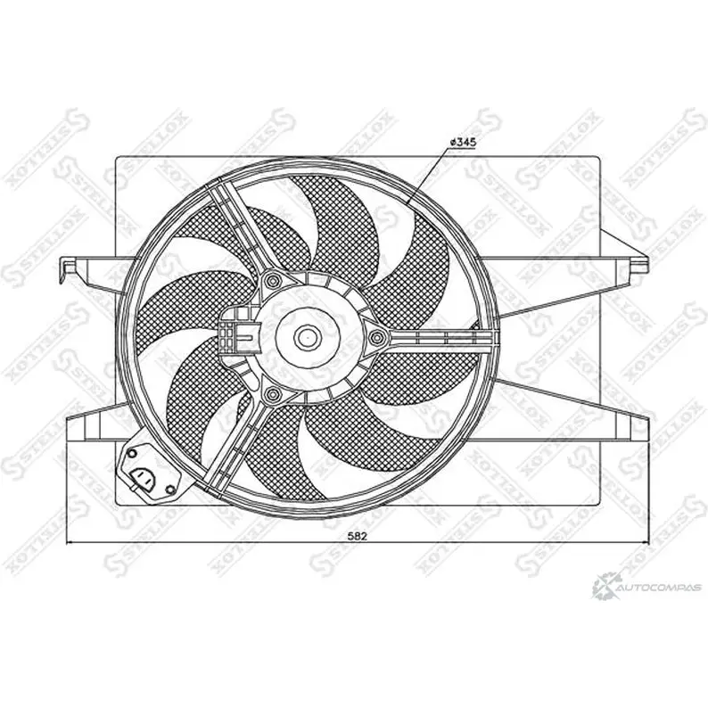 Вентилятор радиатора STELLOX 29-99324-SX FTHX P 3607779 изображение 0