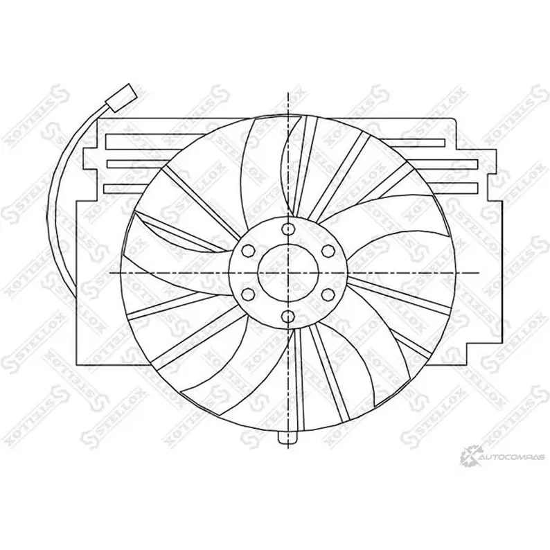 Вентилятор радиатора STELLOX 3607820 3EXIO6 5 29-99365-SX изображение 0