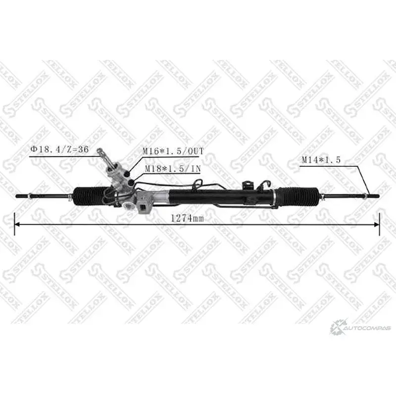 Рулевая рейка STELLOX 6 XJABMT 31-37333-SX 1291952824