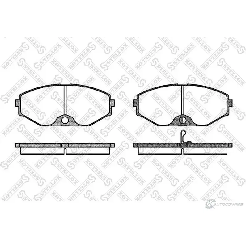 Тормозные колодки дисковые, комплект STELLOX 2318 4 23672 386 002B-SX 3608587 изображение 0