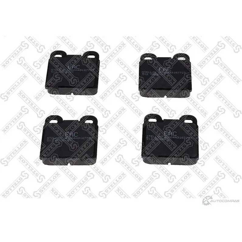 Тормозные колодки дисковые, комплект STELLOX 1424968378 25 GELEU 512 002B-SX