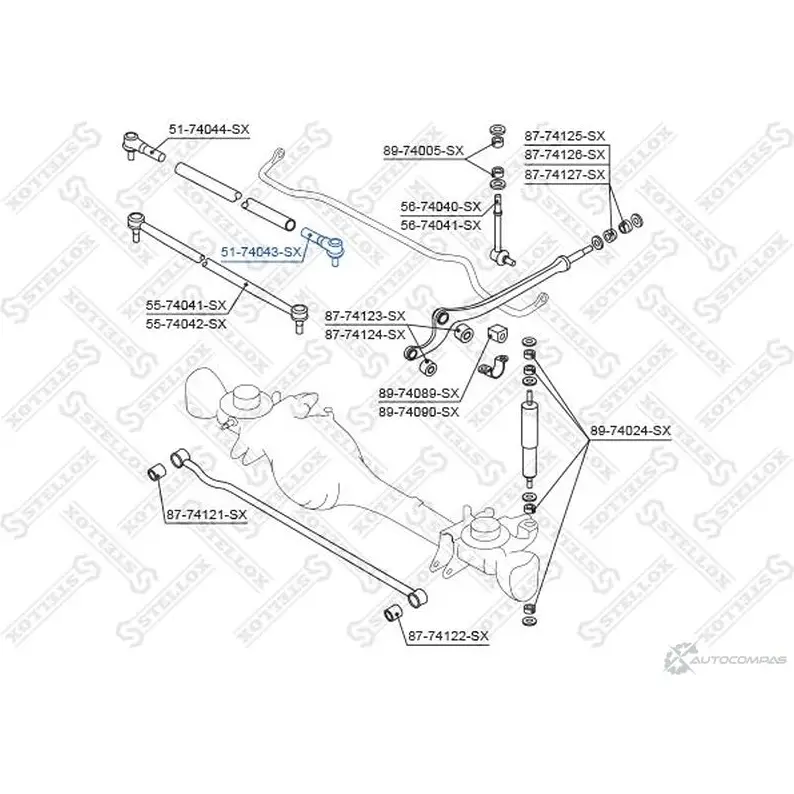 Рулевой наконечник STELLOX 51-74043-SX 4057276193680 BN IC8C 3612475 изображение 1