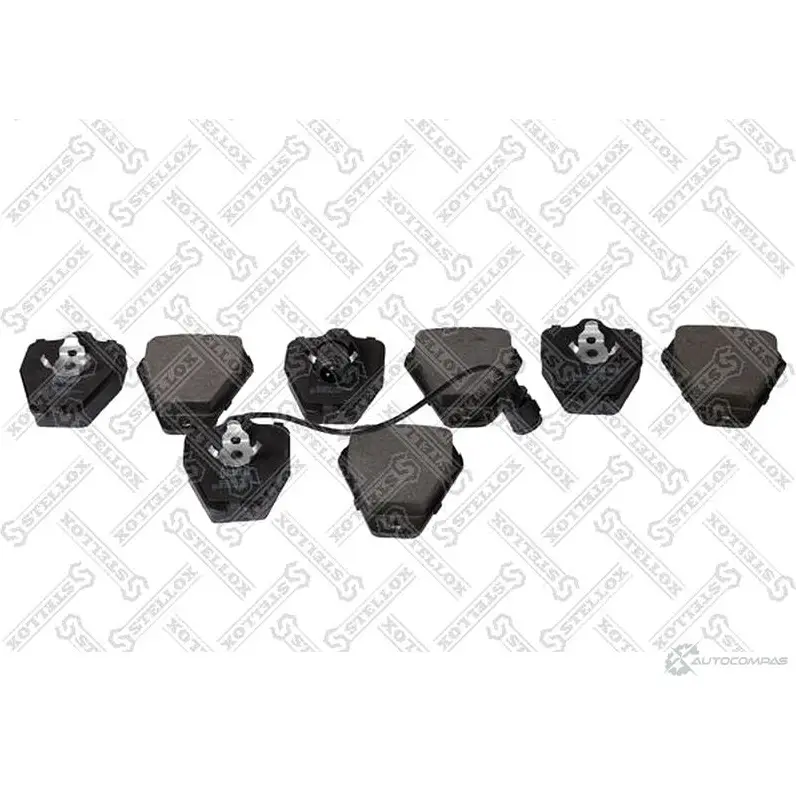 Тормозные колодки дисковые, комплект STELLOX 3612539 ZM15E B 519 012B-SX