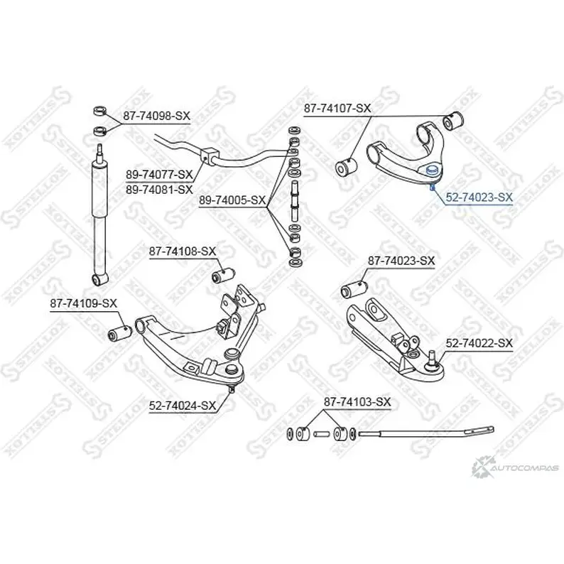 Шаровая опора STELLOX SUKL0LS KT7L 2P 151294405 52-74023-SX изображение 0