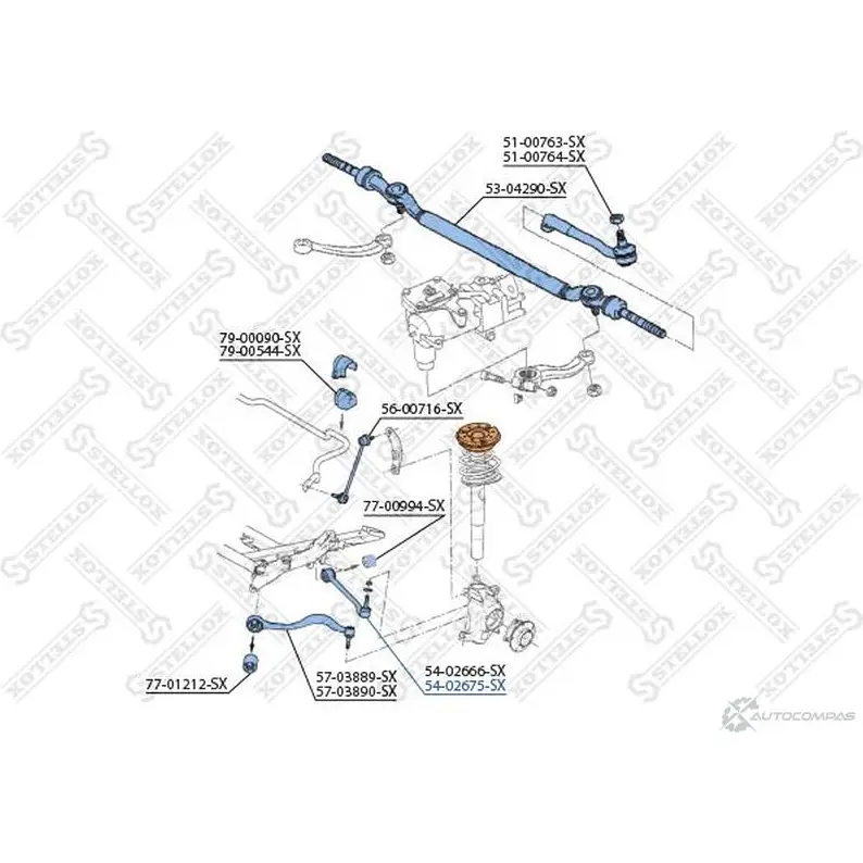 Рычаг подвески STELLOX 54-02675-SX 115980079 4057276203679 6EMCK F изображение 1