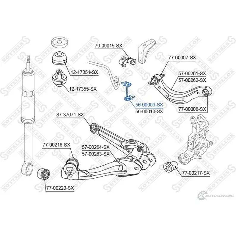 Стойка стабилизатора STELLOX 3614015 4057276212251 RVQ NYK 56-00009-SX изображение 0