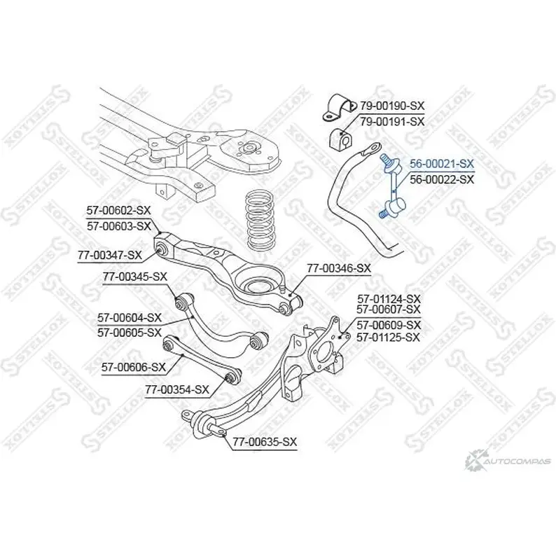 Стойка стабилизатора STELLOX 56-00021-SX 4057276212374 QCLY O 3614028 изображение 0