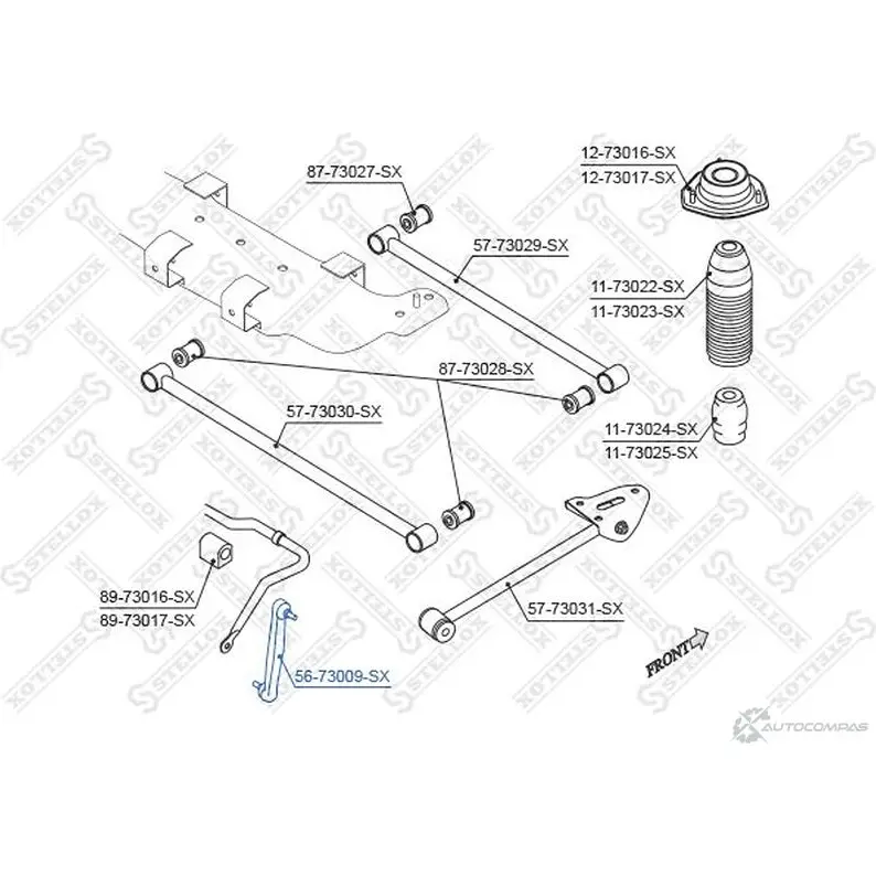 Стойка стабилизатора STELLOX 56-73009-SX 4057276221635 3614865 Q M8HSO изображение 0