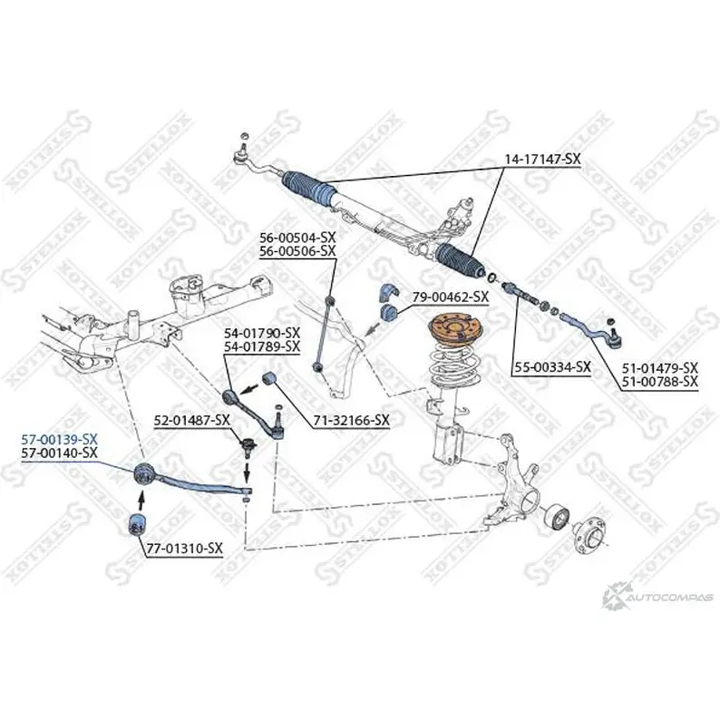 Рычаг подвески STELLOX 3615030 4057276224230 3 OLEL 57-00139-SX изображение 0