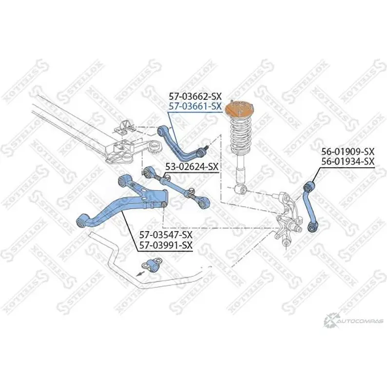 Рычаг подвески STELLOX 57-03661-SX T AWRKJA 3615406 4057276228832 - Изображение 1