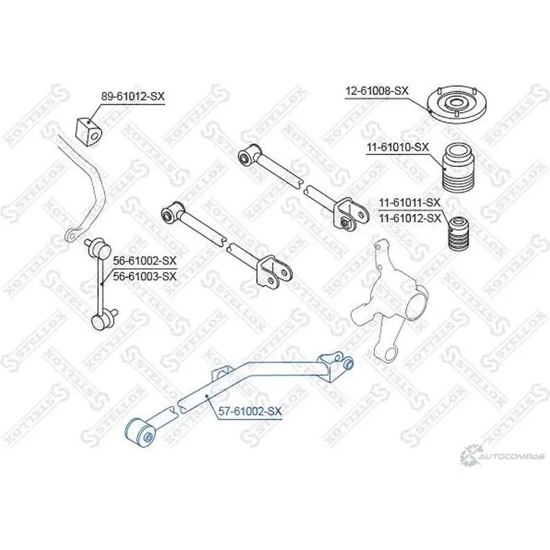 Рычаг подвески STELLOX 3615825 57-61002-SX 4057276235052 362 L5T2 - Изображение 1