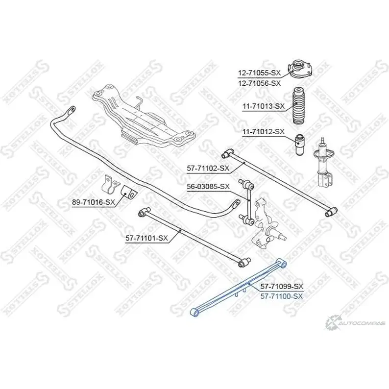 Рычаг подвески STELLOX 643155964 367C VZP 57-71100-SX 4057276236820 изображение 1