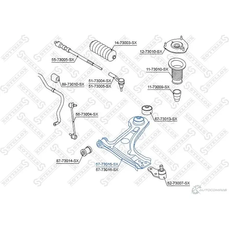 Рычаг подвески STELLOX 3615924 SY LHY 57-73015-SX 4057276237742 изображение 0