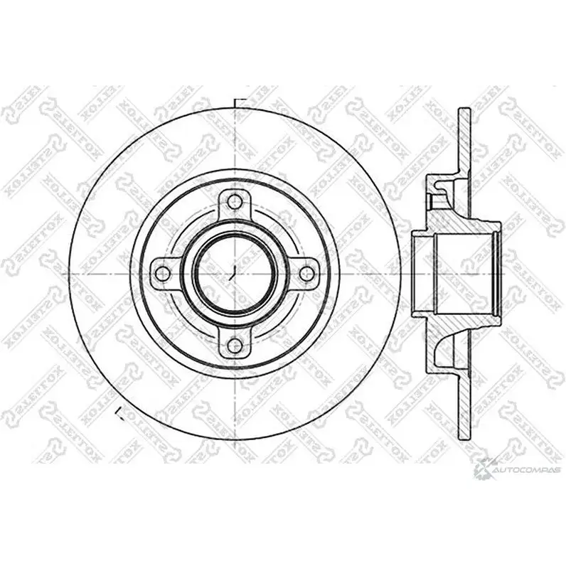Тормозной диск STELLOX 6020-1947-SX 3616832 4057276243064 6 VGPCOW