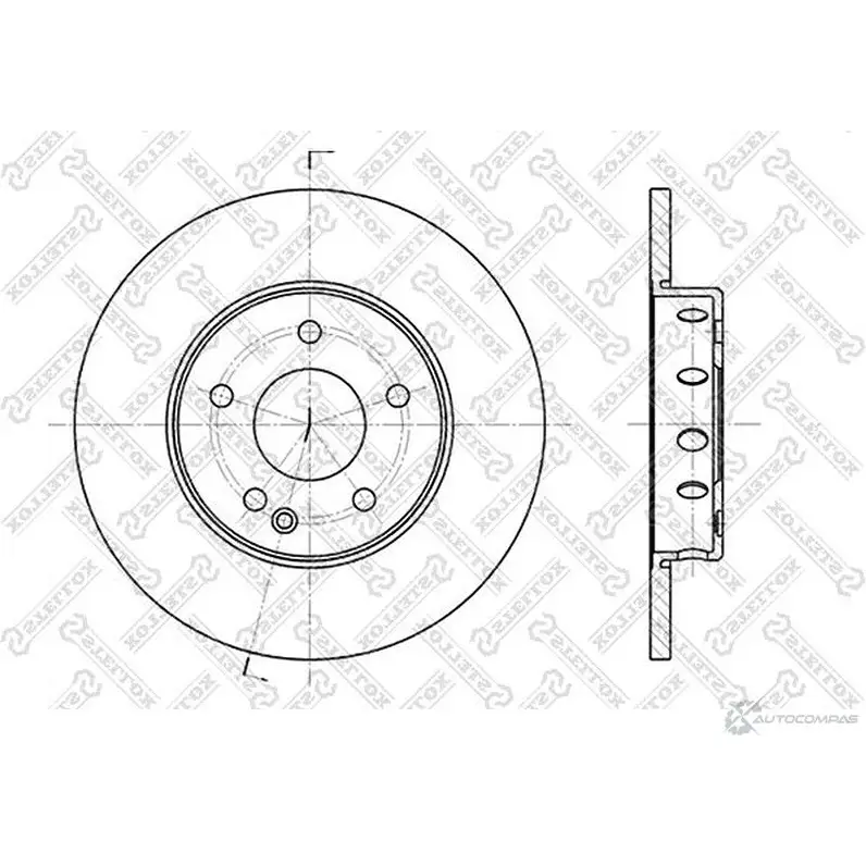 Тормозной диск STELLOX 6020-3316-SX 3616953 5 Z31H 4057276244436 изображение 0